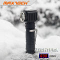 Maxtoch LIGHTPEA acier inoxydable Clip 18650 batterie verticale lampe torche LED